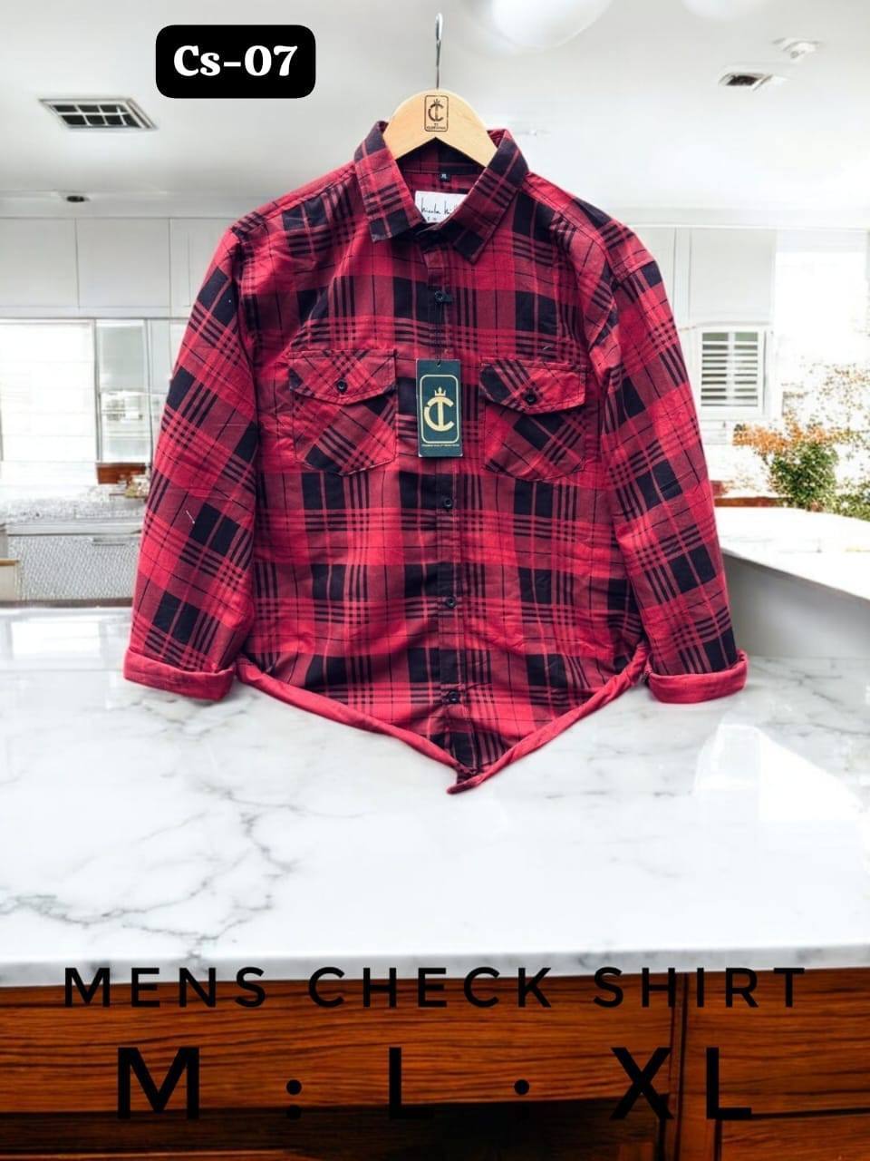 CHECK SHIRTS - MAROON