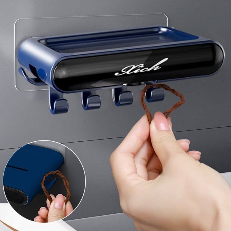 SOAP HOLDER WITH MULTIFUNCTIONAL HOOKS