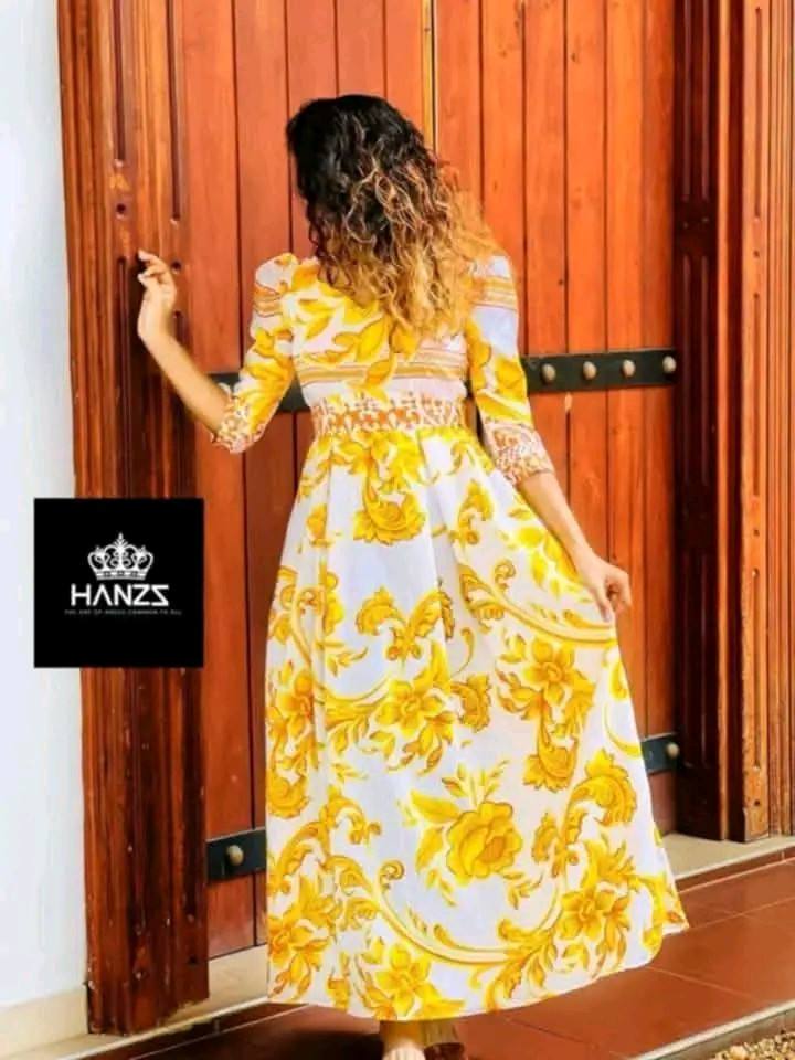 FASHIONABLE LONG FROCK DESIGN
