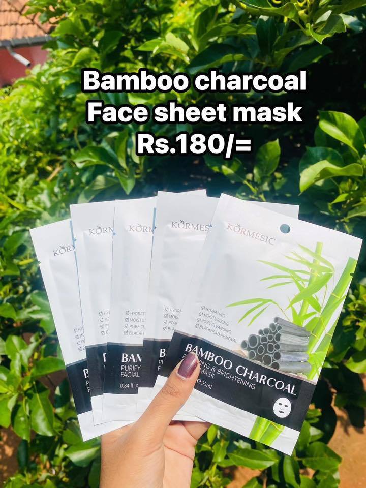 BAMBOO CHARCOCAL FACE SHEET MASK