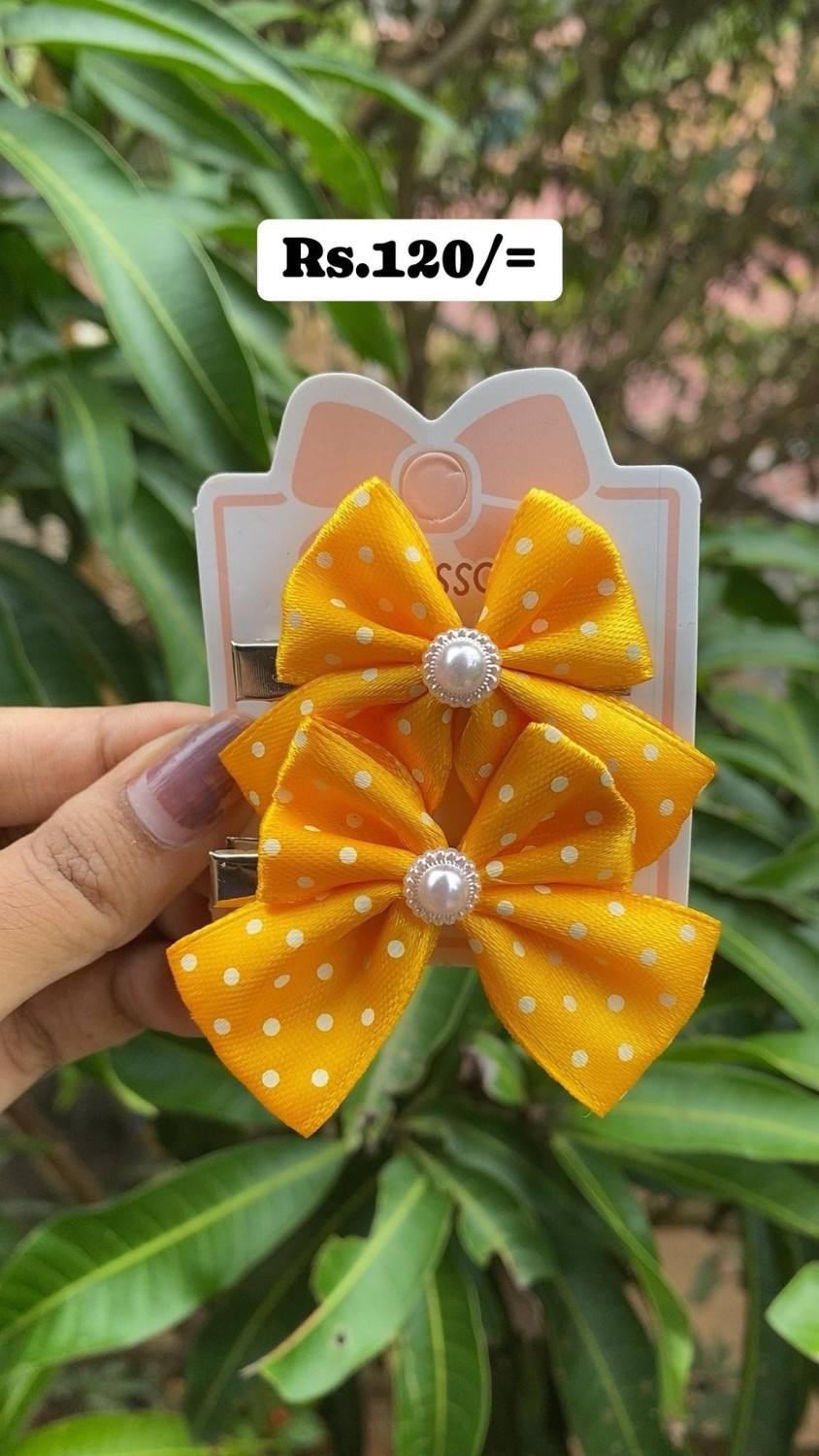 HAIR CLIPS (YELLOW)