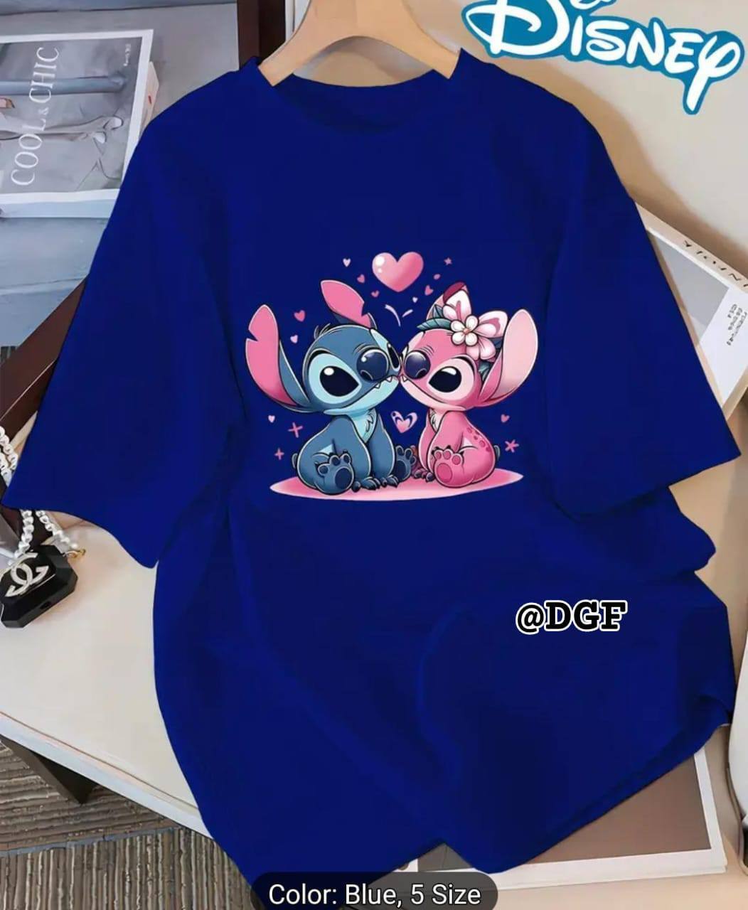 DAZZLING PRINTED T SHIRT - DARK BLUE
