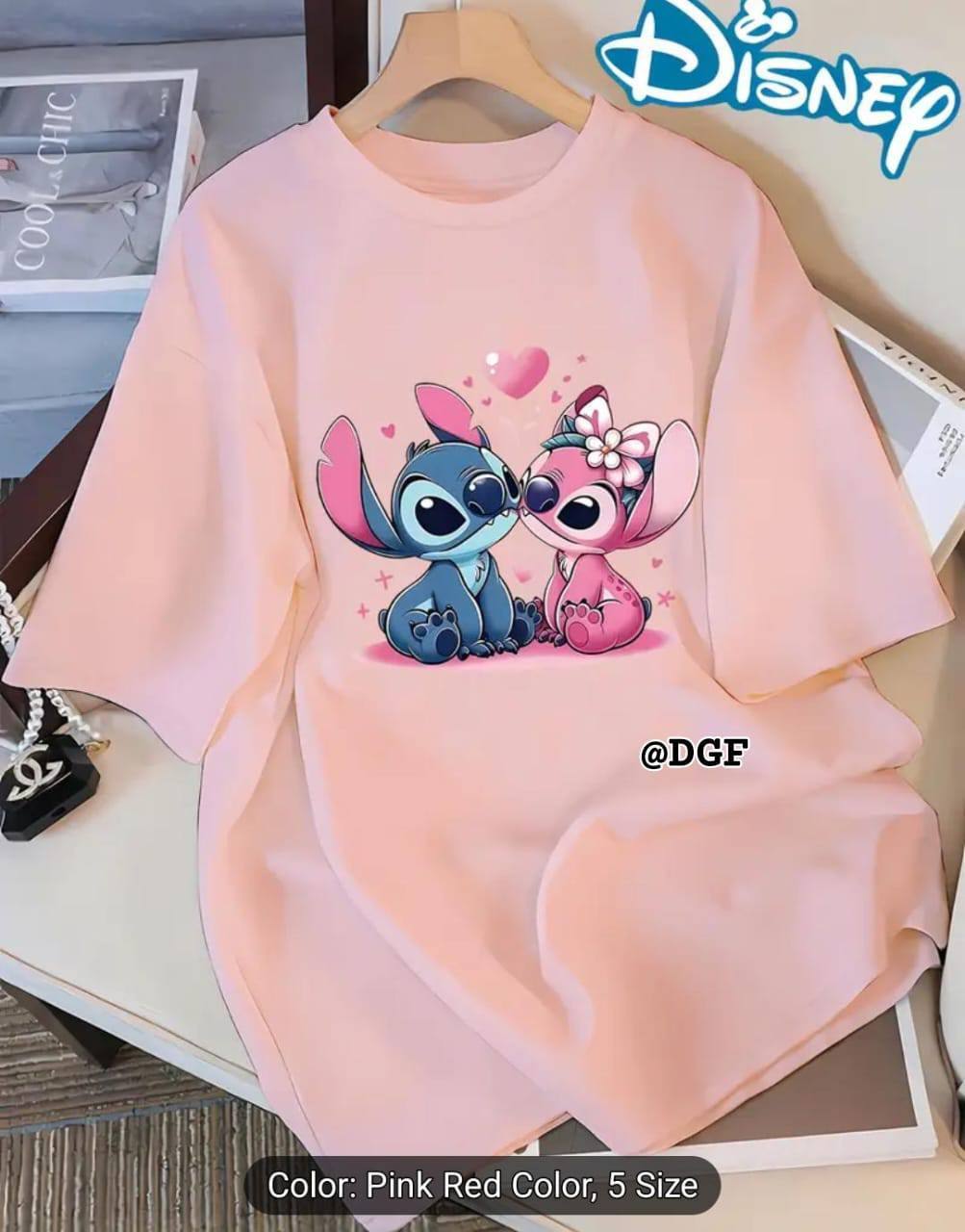 DAZZLING PRINTED T SHIRT - PINK