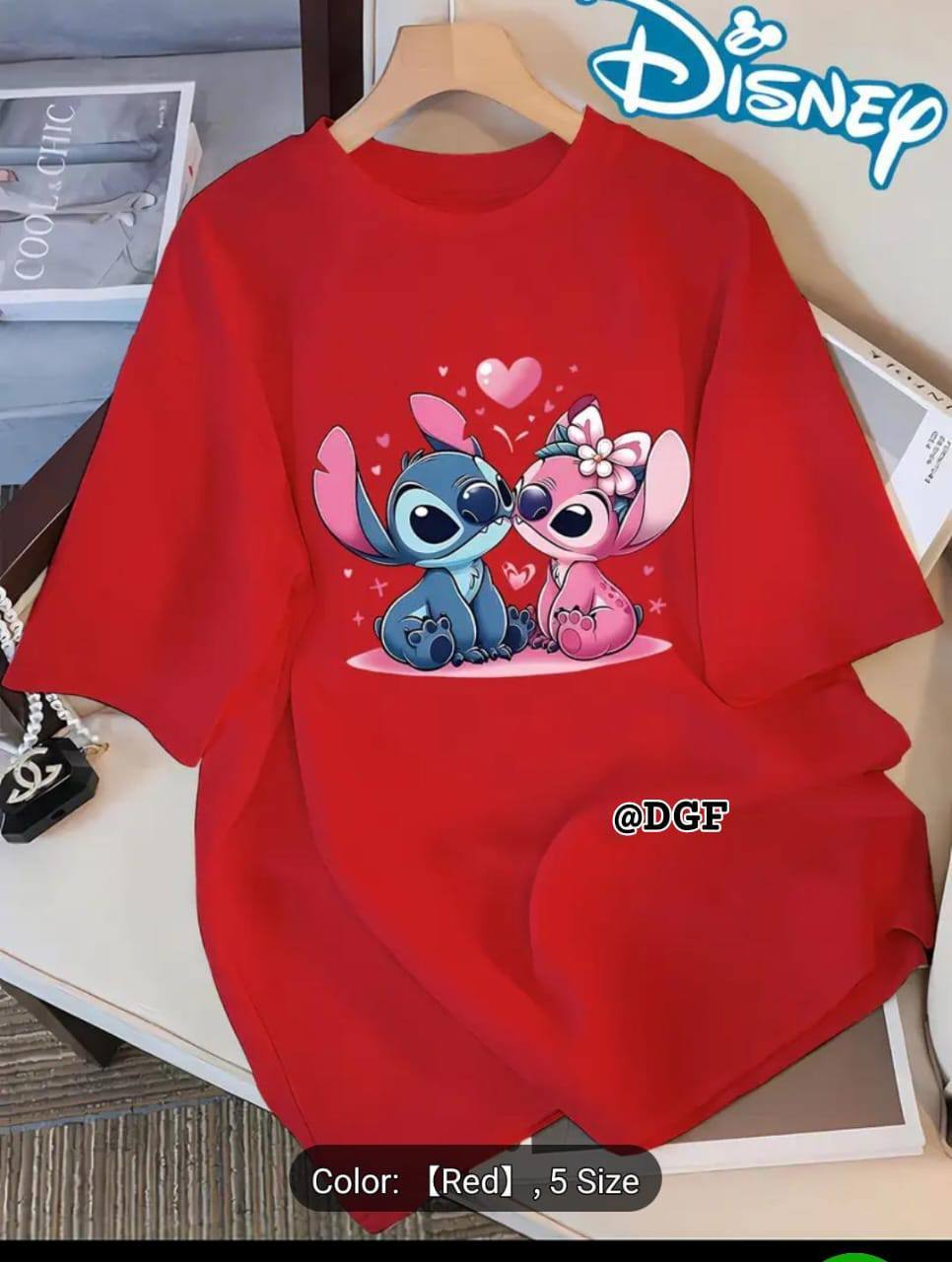 DAZZLING PRINTED T SHIRT - RED