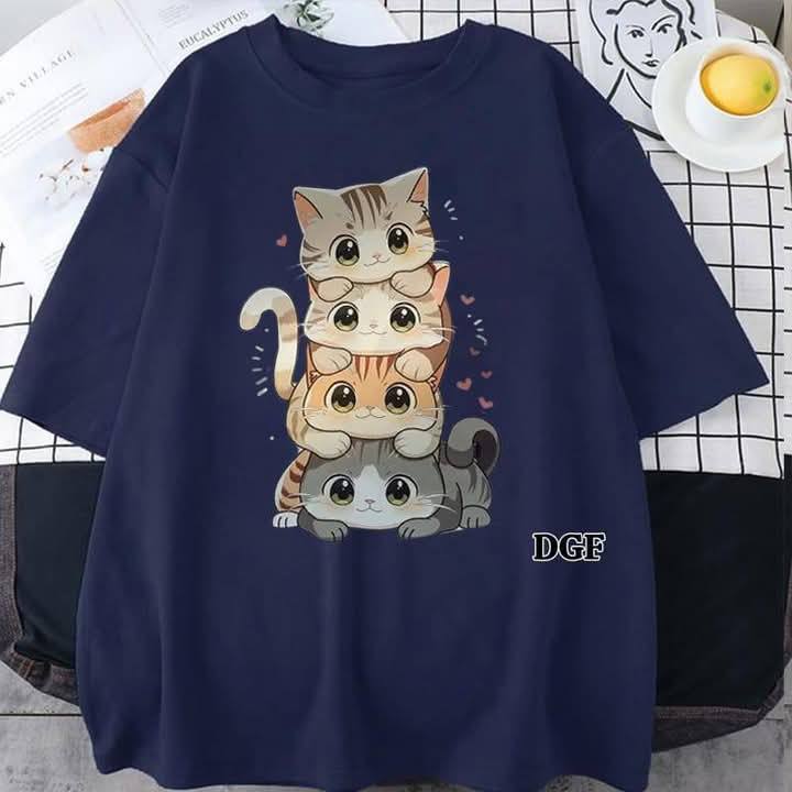 STUNNINGLY BEAUTIFUL T SHIRT - NAVY BLUE
