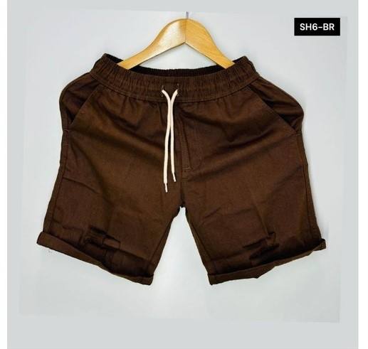 DAZZLING MENS PATCH SHORT - DARK BROWN