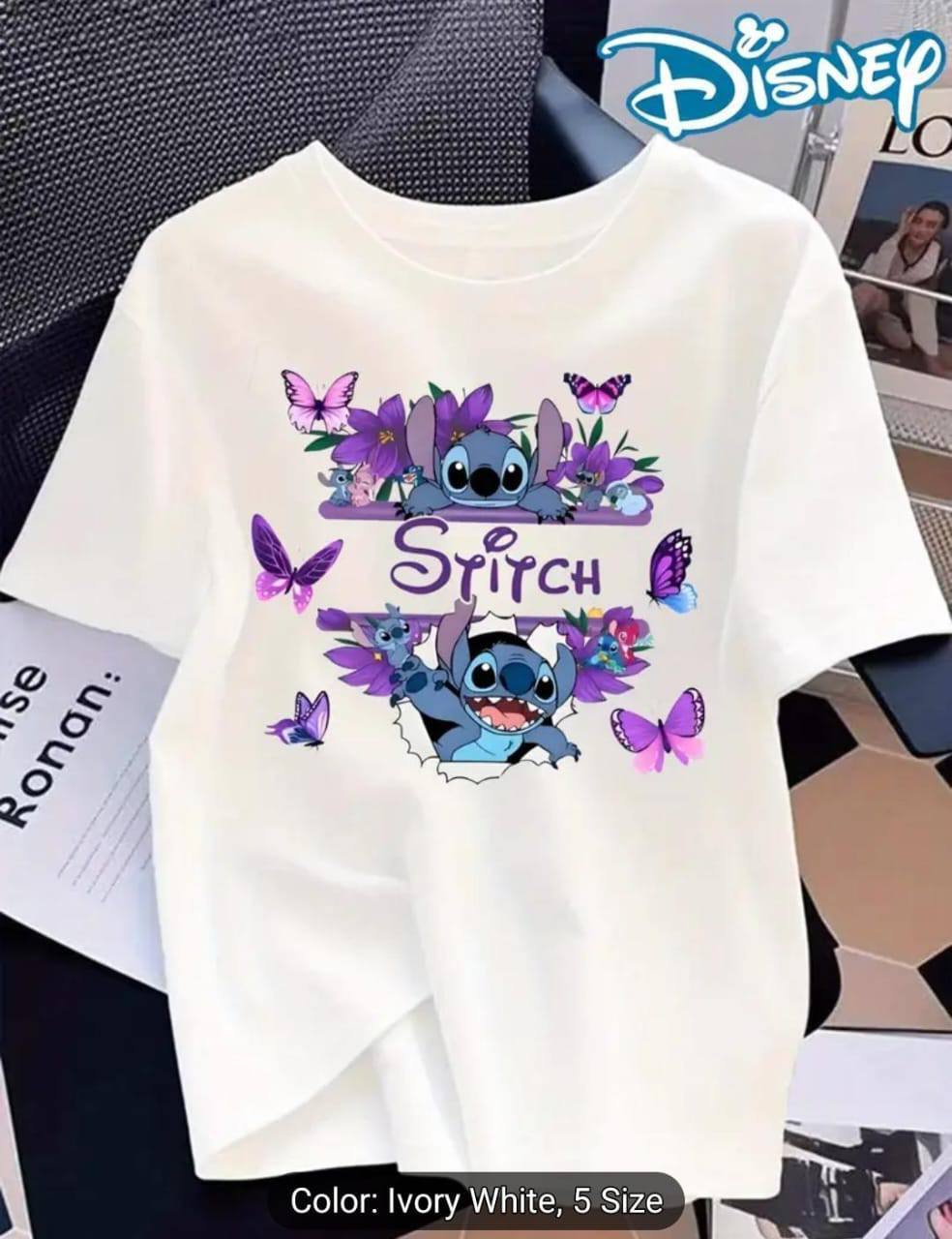 STRICH PRINTED T SHIRT - WHITE