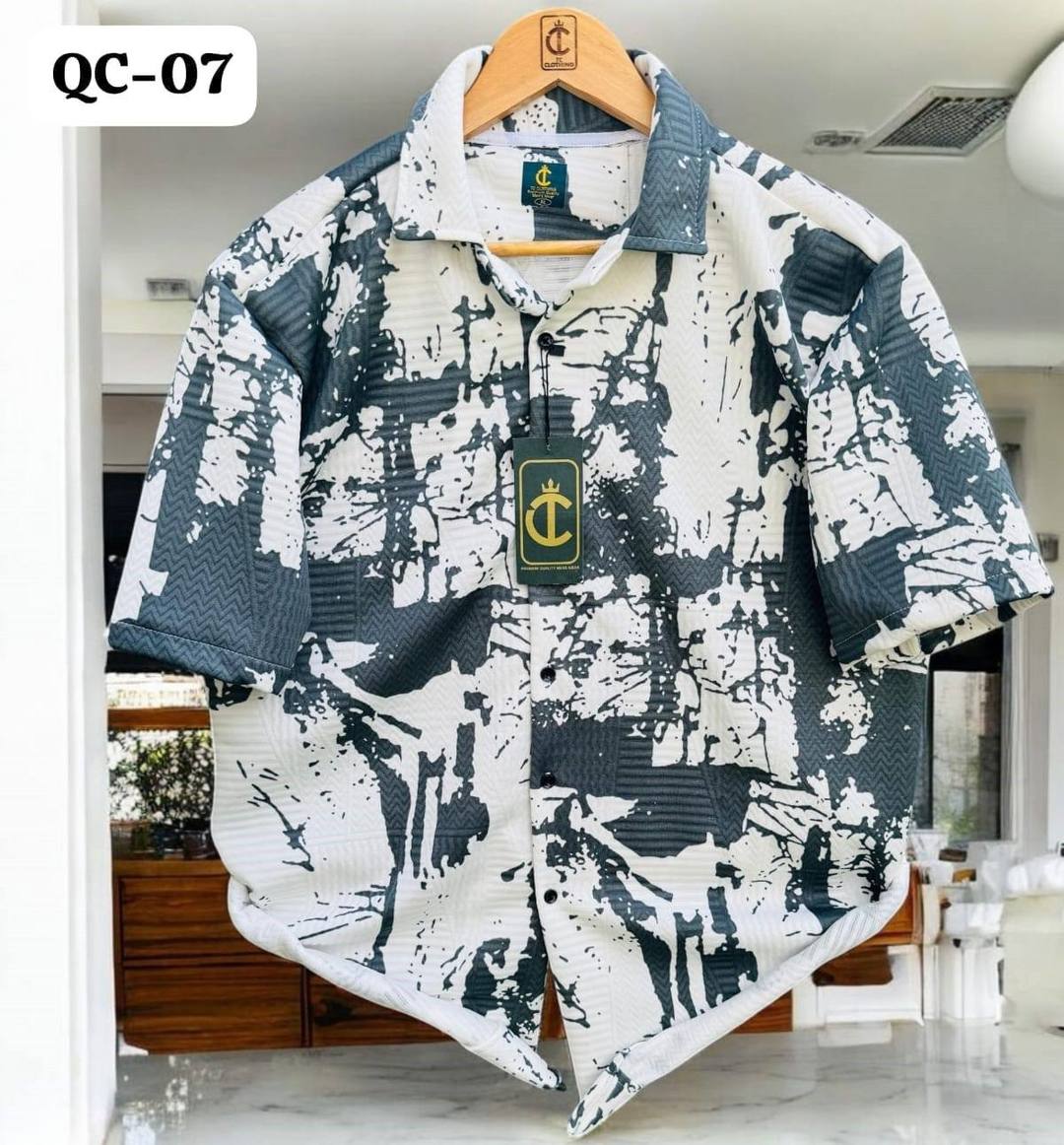 STUNNING MEN'S OVERSIZE SHIRT - POWDER BLUE