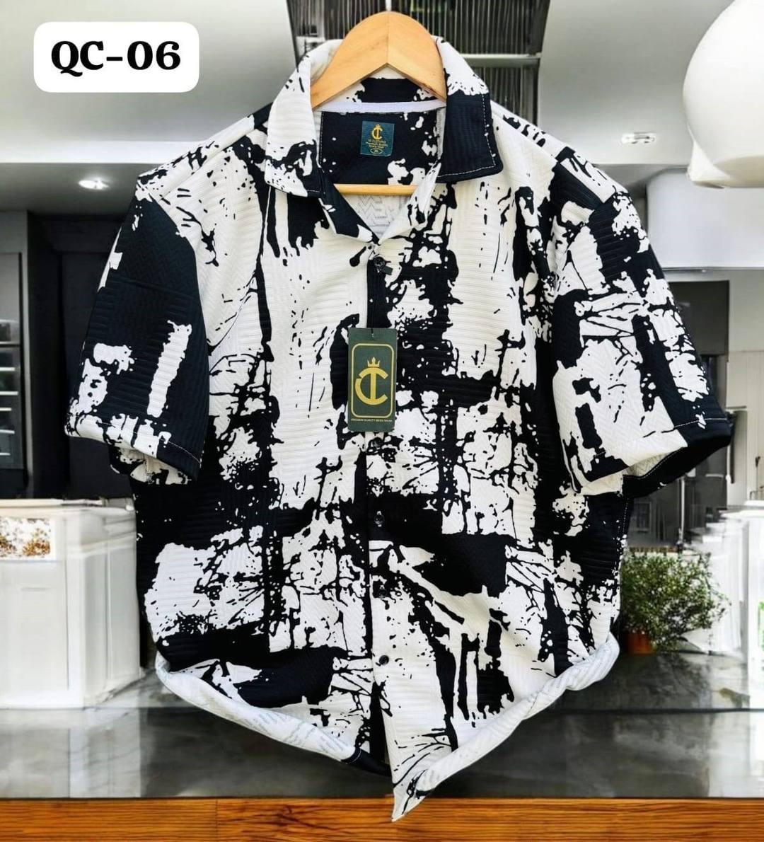 STUNNING MEN'S OVERSIZE SHIRT - BLACK