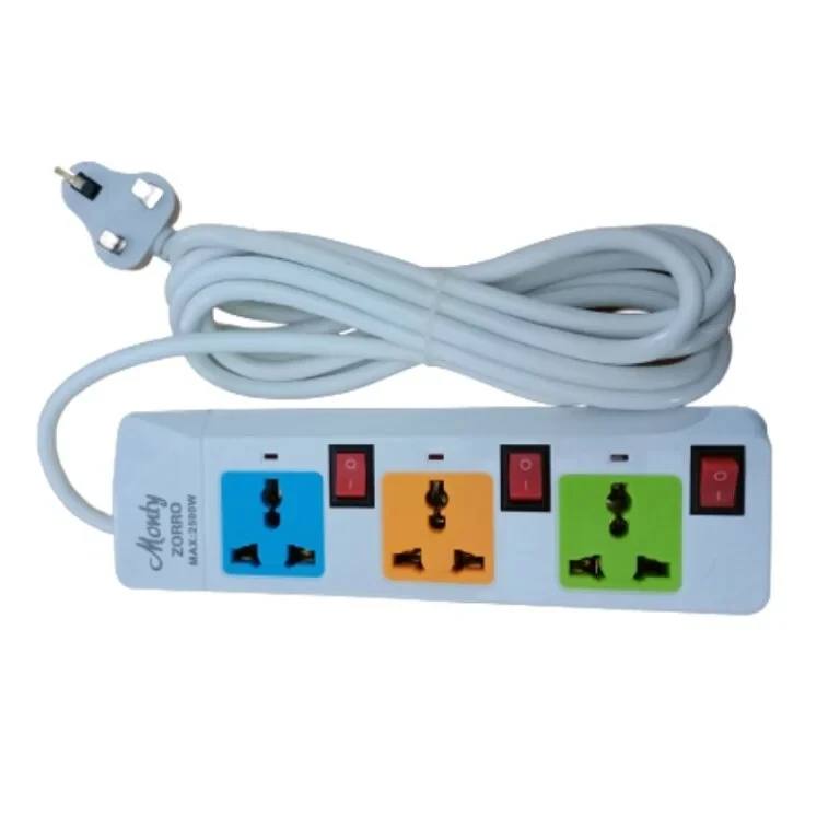 MONTY ZORRO POWER STRIP EXTENSION CORD (TRAILER SOCKET) 3 GANG
