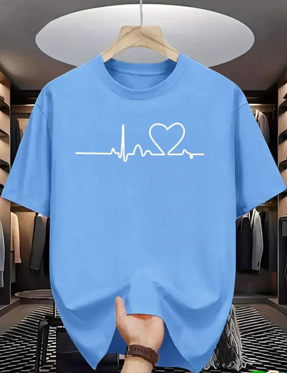 CASUAL & STYLISH TEE - LIGHT BLUE