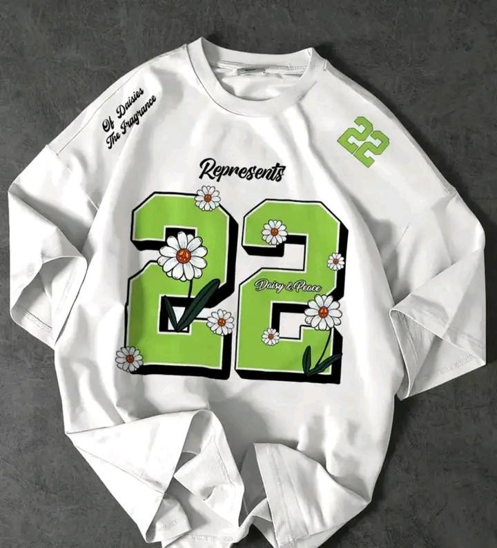 WHITE AND GREEN T SHIRT DESIGN