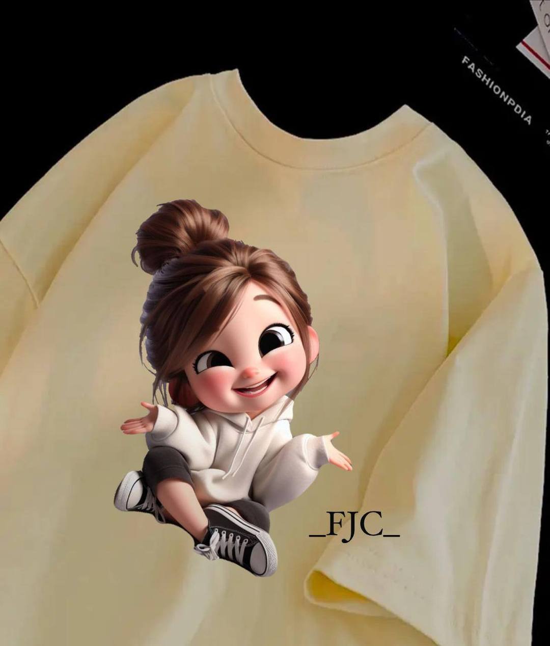 YELLOW COLOR DESIGN T SHIRT