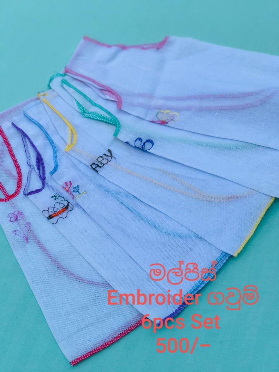EMBRODIER FROCKS 6 PCS SET