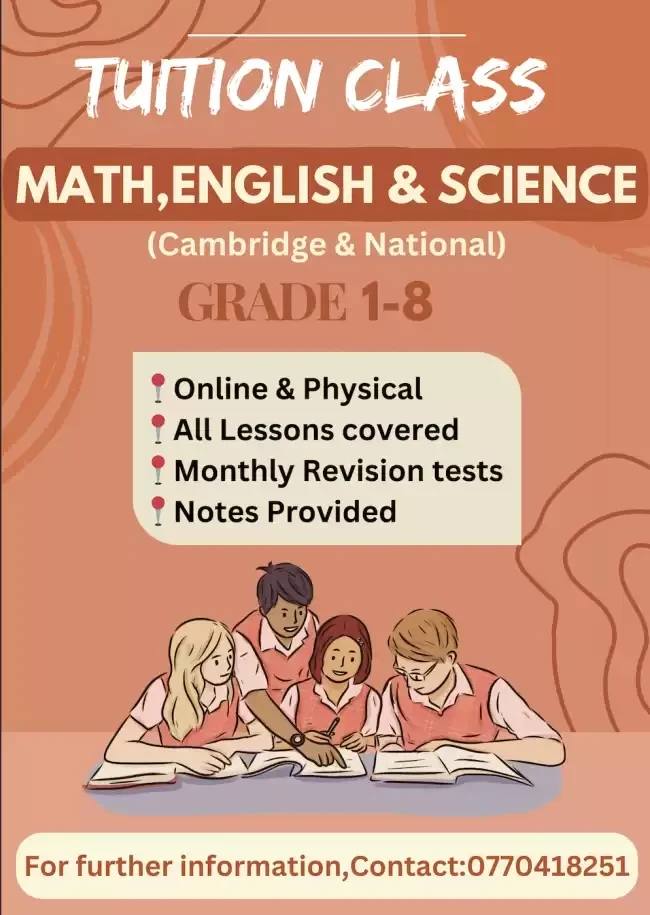 ONLINE CLASSES GRADE 1-10(CAMBRIDGE/NATIONAL/EDEXCEL)