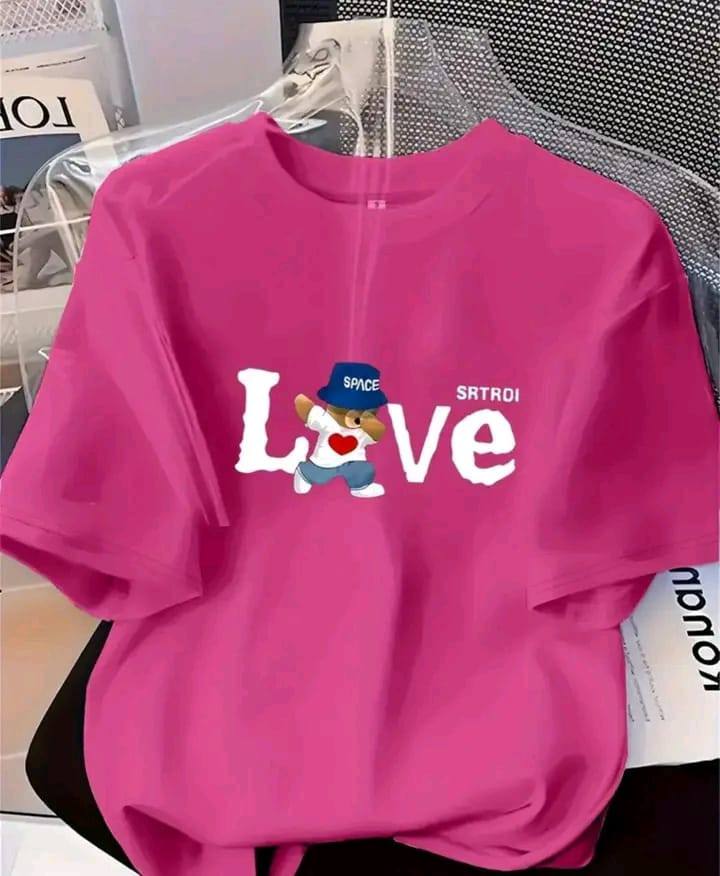 T SHIRT DESIGN - PINK LOVE DESIGN