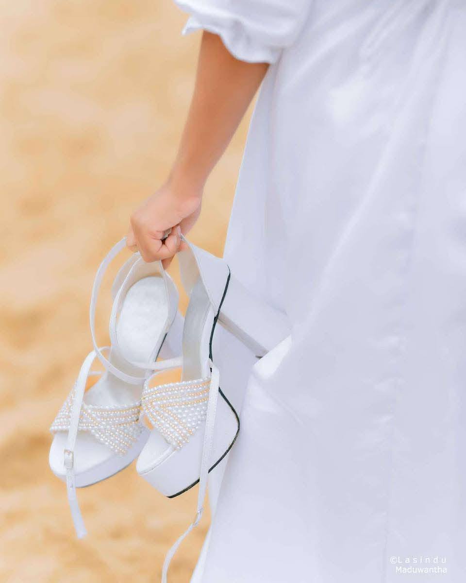 WHITE HEELS BRIDAL