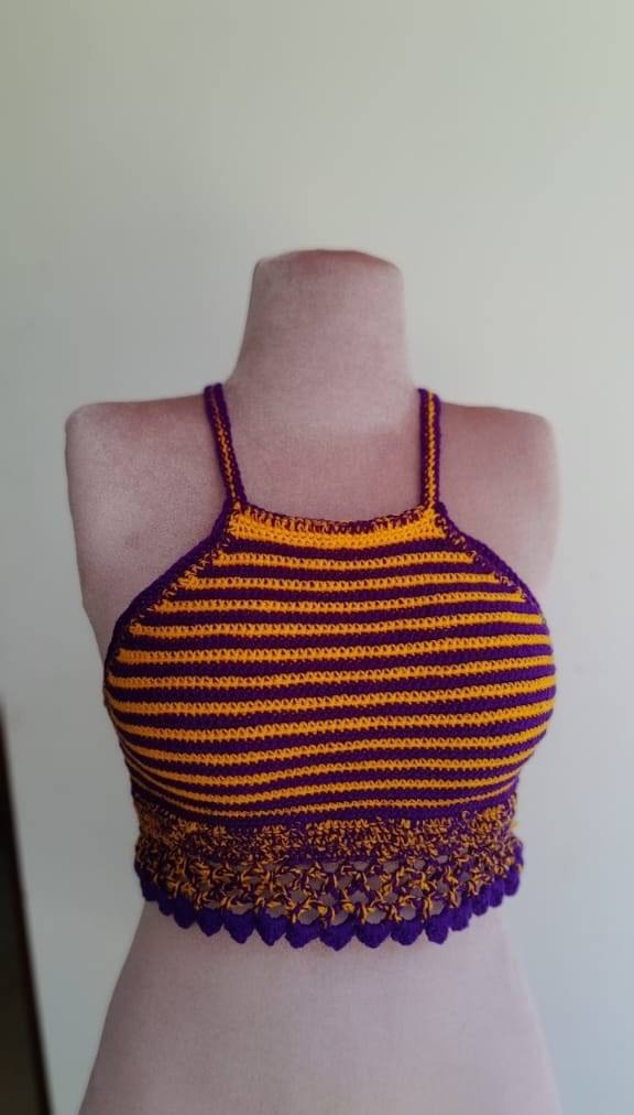 BEAUTIFULLY HANDMADE CROCHET CROP TOP