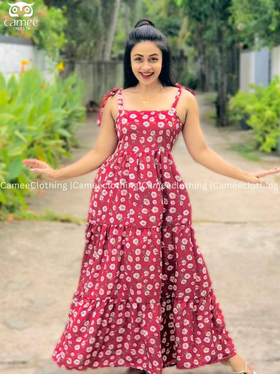RED STYLE LADIES FROCK PATTERN