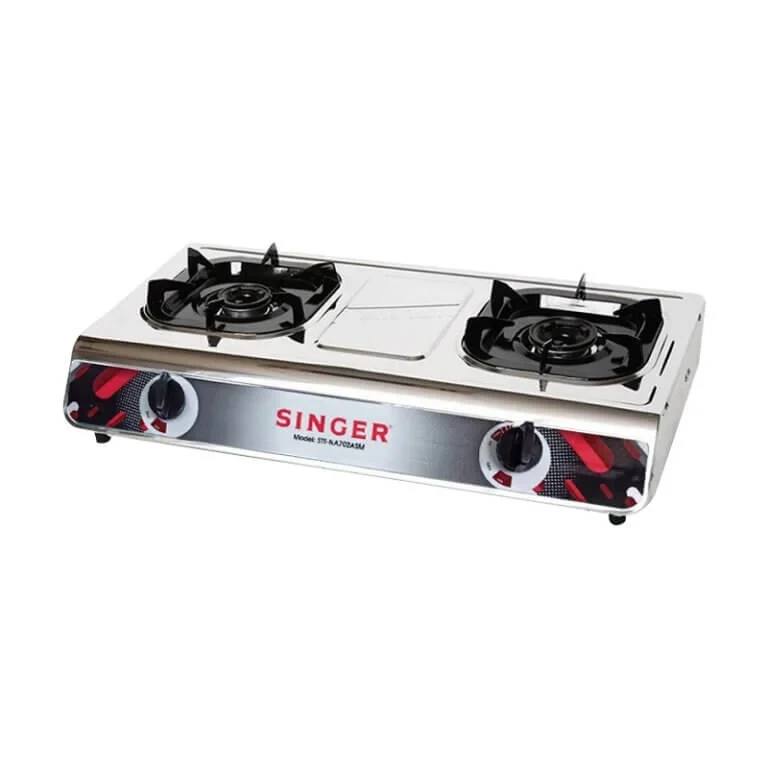 SINGER DOUBLE BURNER GAS COOKER TABLE TOP – NA702ASM