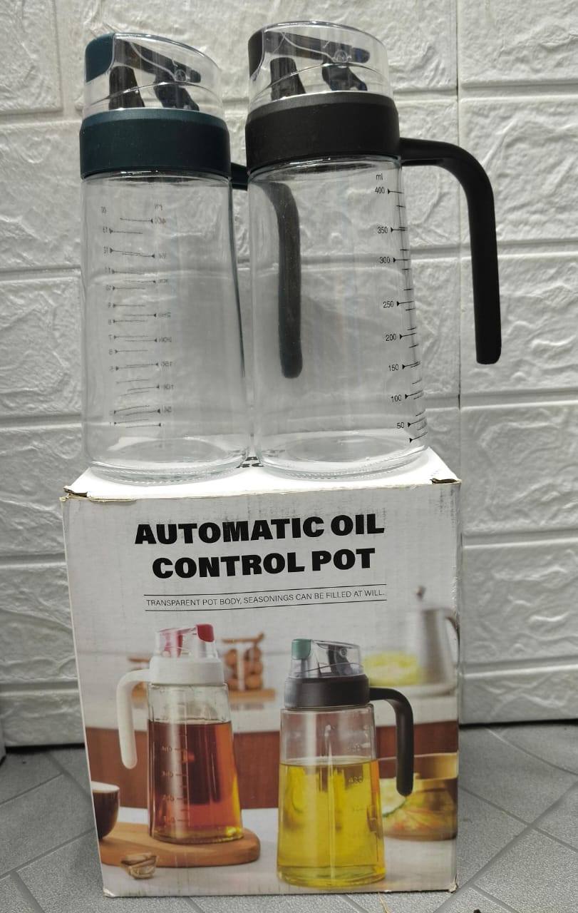 2PCS AUTOMATIC GLASS OIL CONTROL POT AVAILABLE FOR SALE