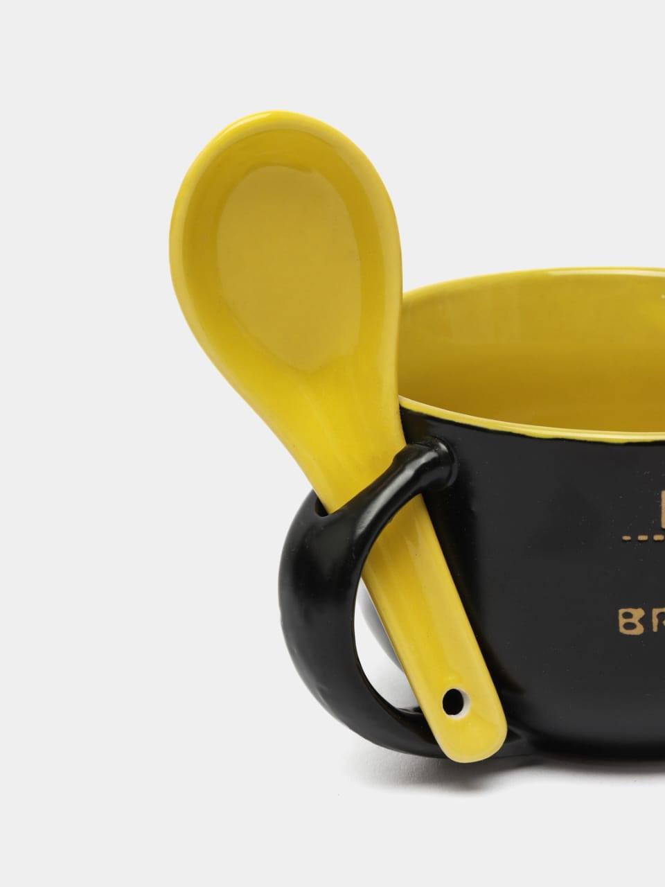 CERAMIC SOUP BOWL WITH CERAMIC SPOON FOR SALE