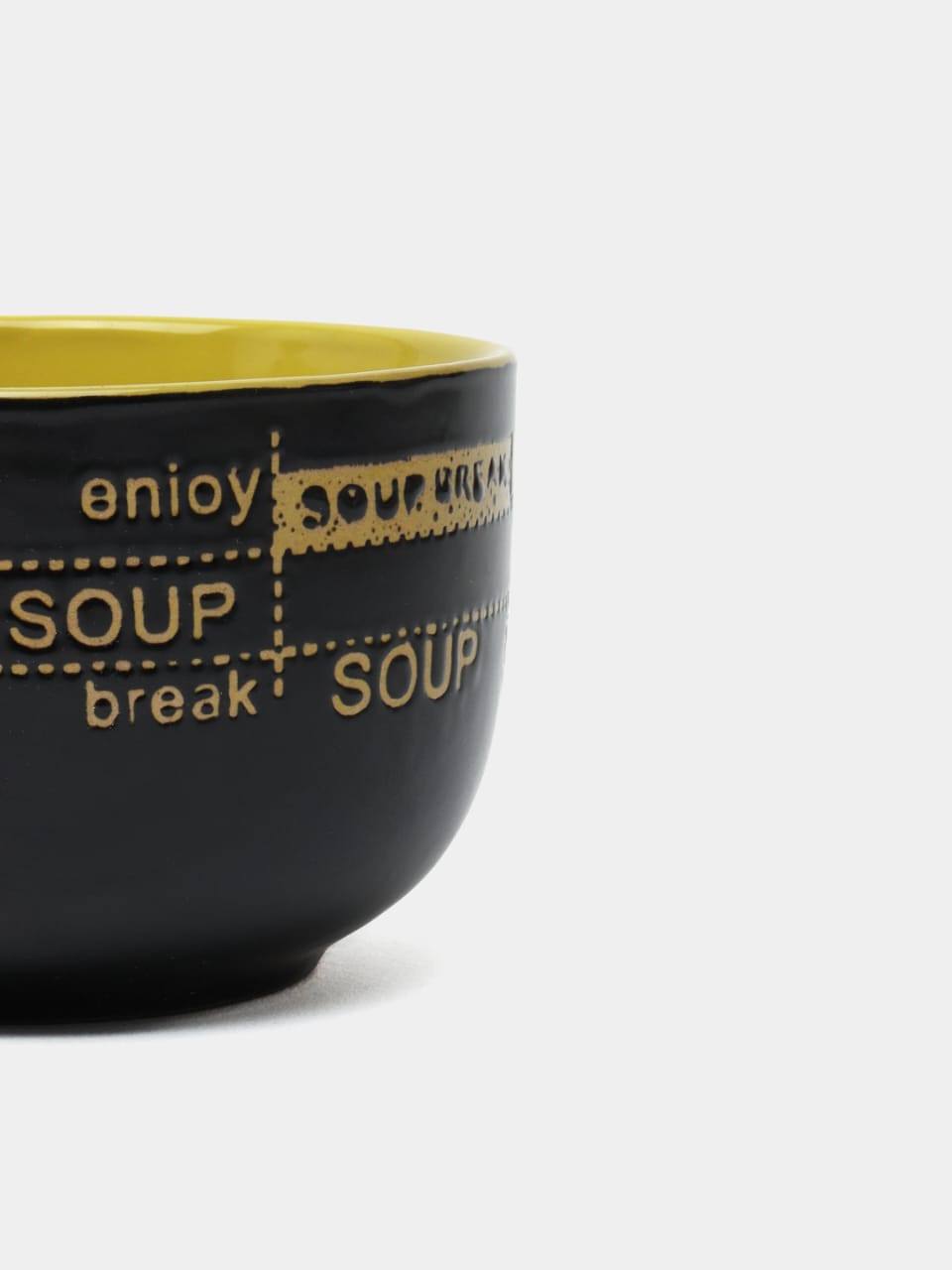CERAMIC SOUP BOWL WITH CERAMIC SPOON AVAILABLE FOR SALE