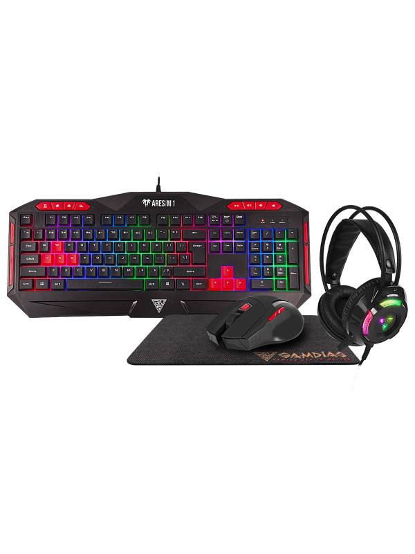 GAMDIAS POSEIDON M2 4-IN-1 COMBO MOUSE, HEADSET, KEYBOARD & MOUSE MAT