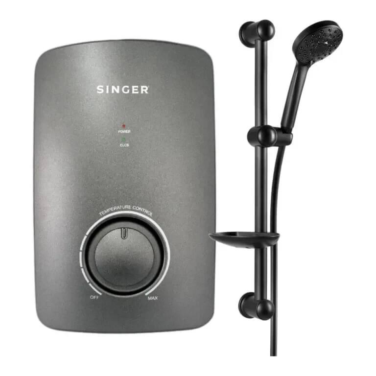 SINGER INSTANT SHOWER HEATER WITH PRESSURE PUMP 5.6KW SWH-339EP