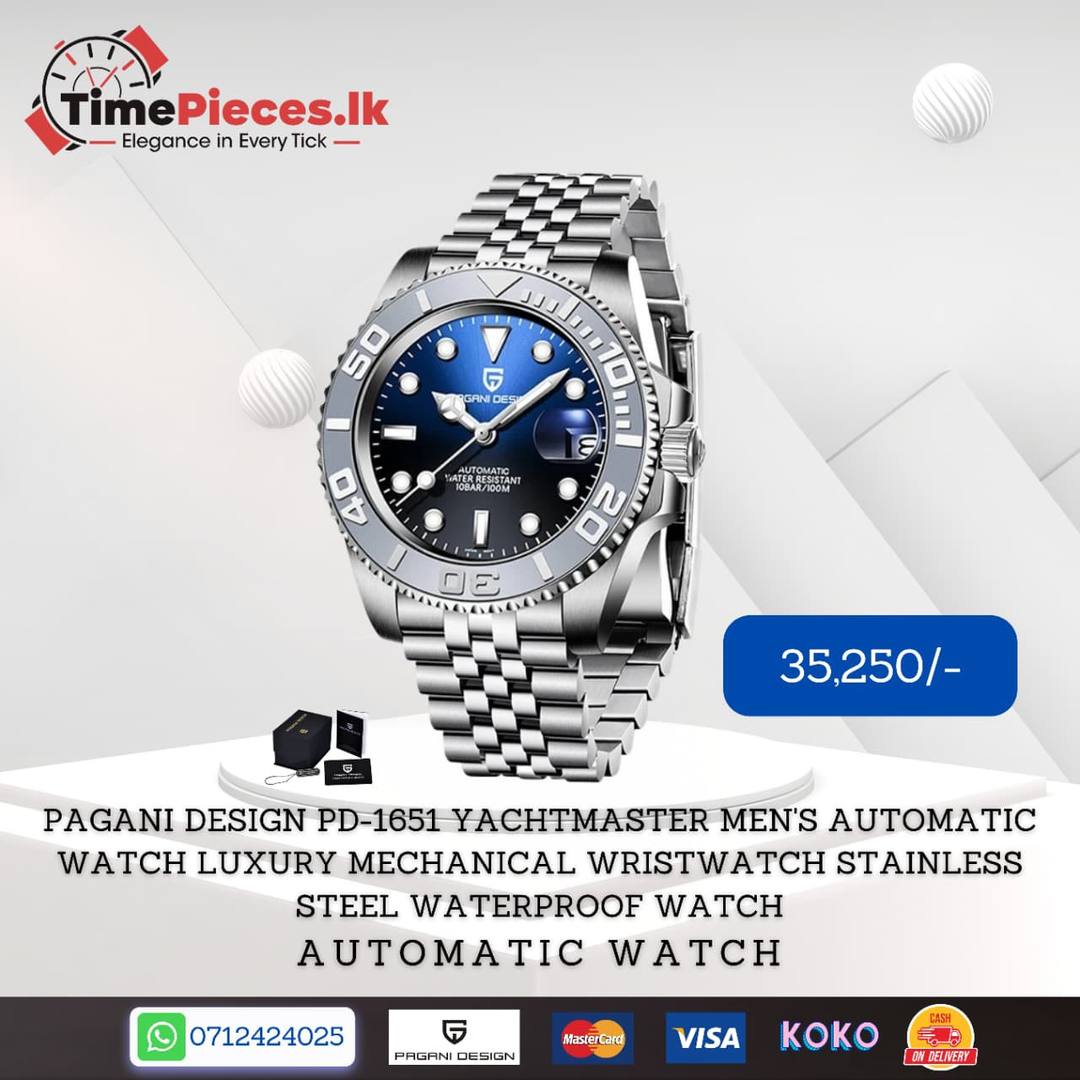 PAGANI DESIGN PD-1651 YACHTMASTER MEN'S LUXURY WATCH
