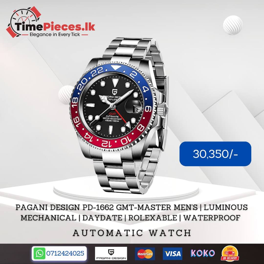 PAGANI DESIGN PD-1662 GMT-MASTER MEN'S AUTOMATIC WATCH