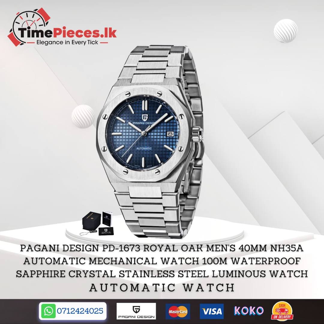 PAGANI DESIGN PD-1673 ROYAL OAK MEN'S 40MM NH35A AUTOMATIC MECHANICAL WATCH