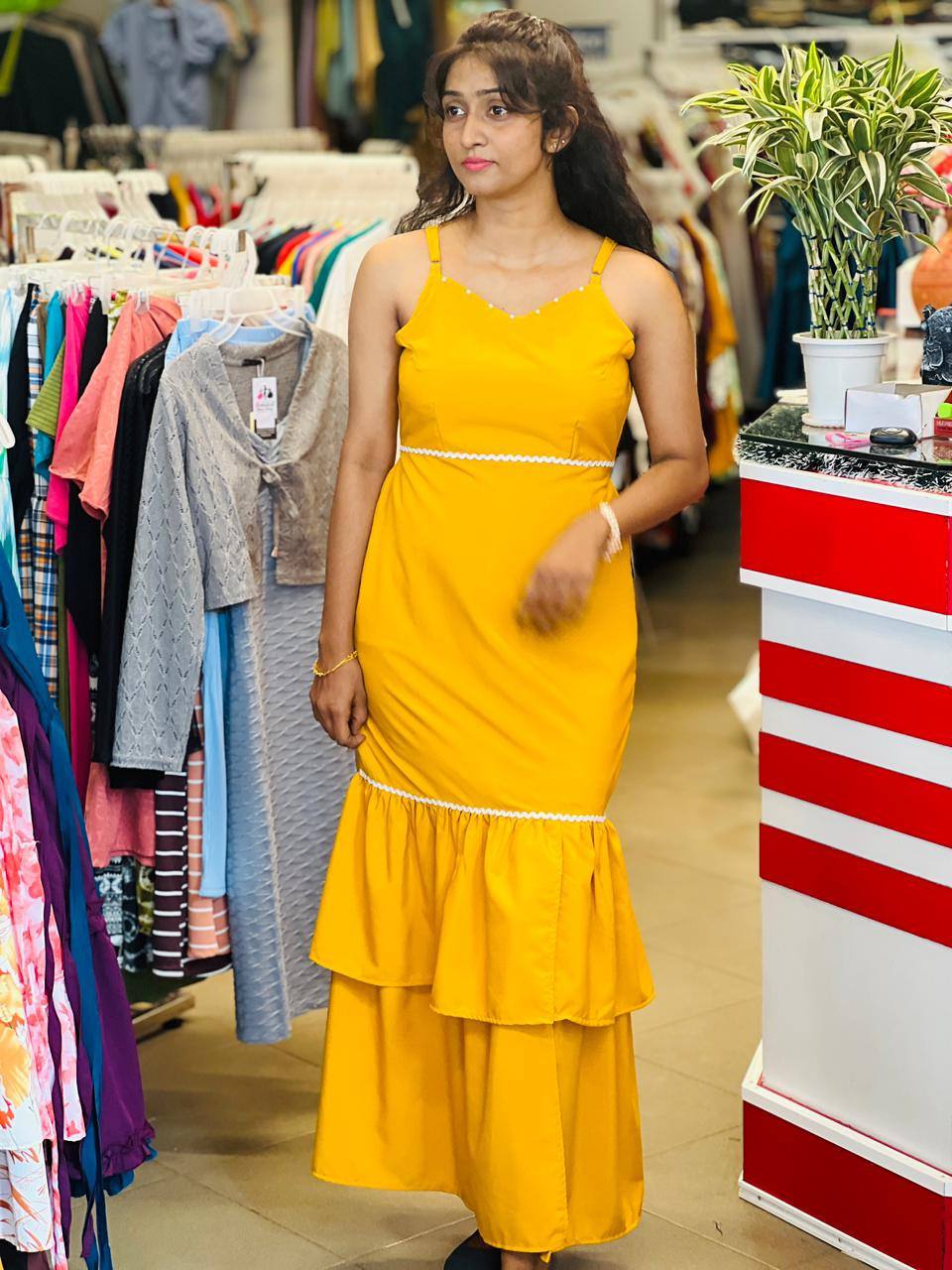 LONG SKINNY PATTI FROCK FOR SALE