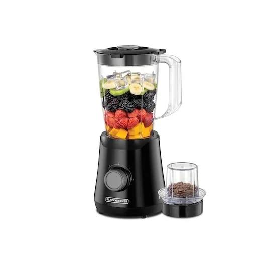 BLACK + DECKER – 500W BLENDER WITH GRINDING MILL AND CLEAR 1.5 LITER – BX530-B5
