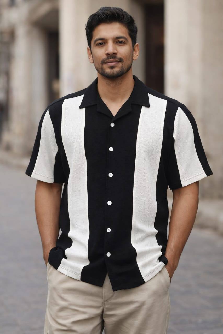 GENTS TWO TONE POPCORN SHIRT AVAILABLE