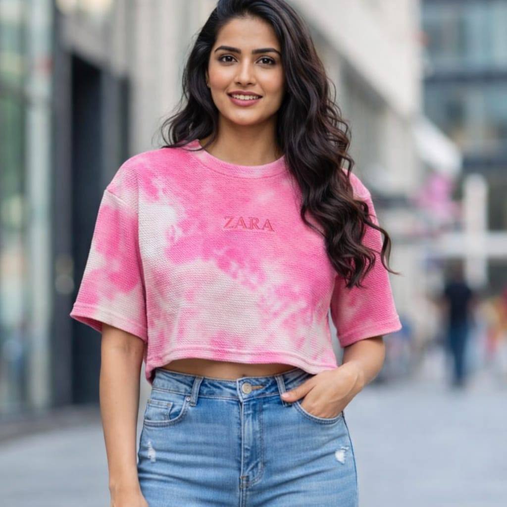 LADIES BAGGY CROP TOP