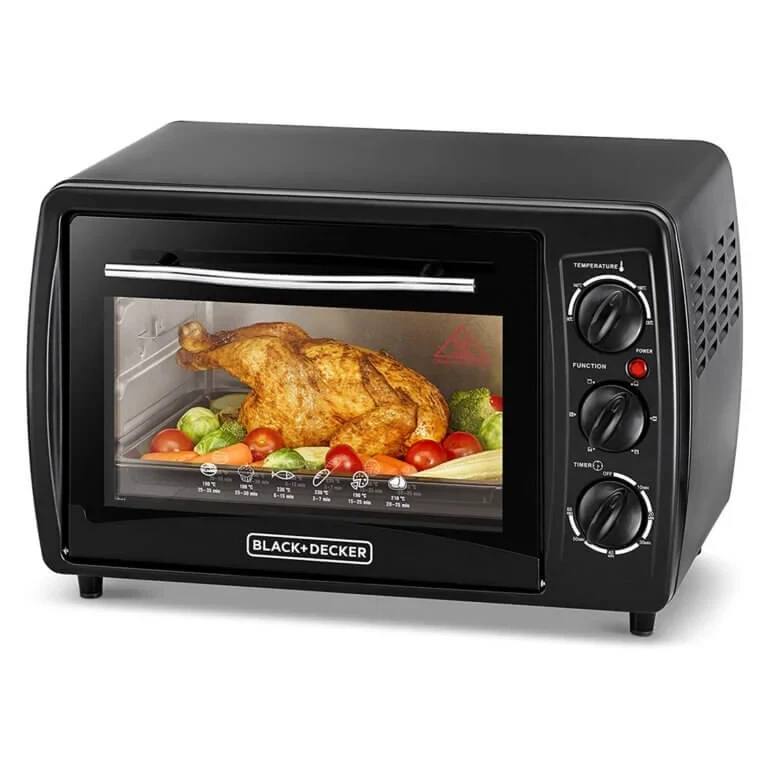 BLACK + DECKER 19L DOUBLE GLASS TOASTER OVEN – TRO19RDG