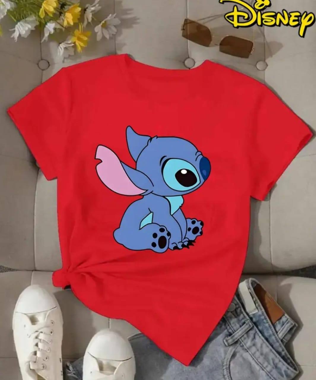 RED COLOR CASUAL T SHIRT LADIES