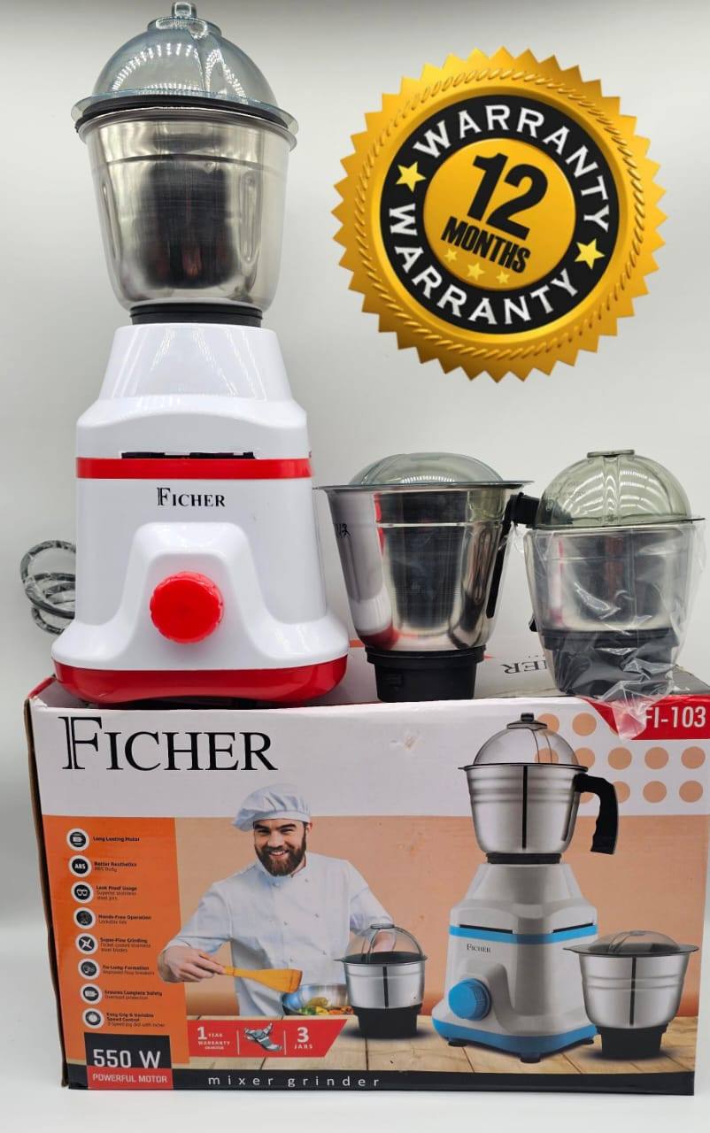 FICHER BRAND 3-JAR MIXER GRINDER