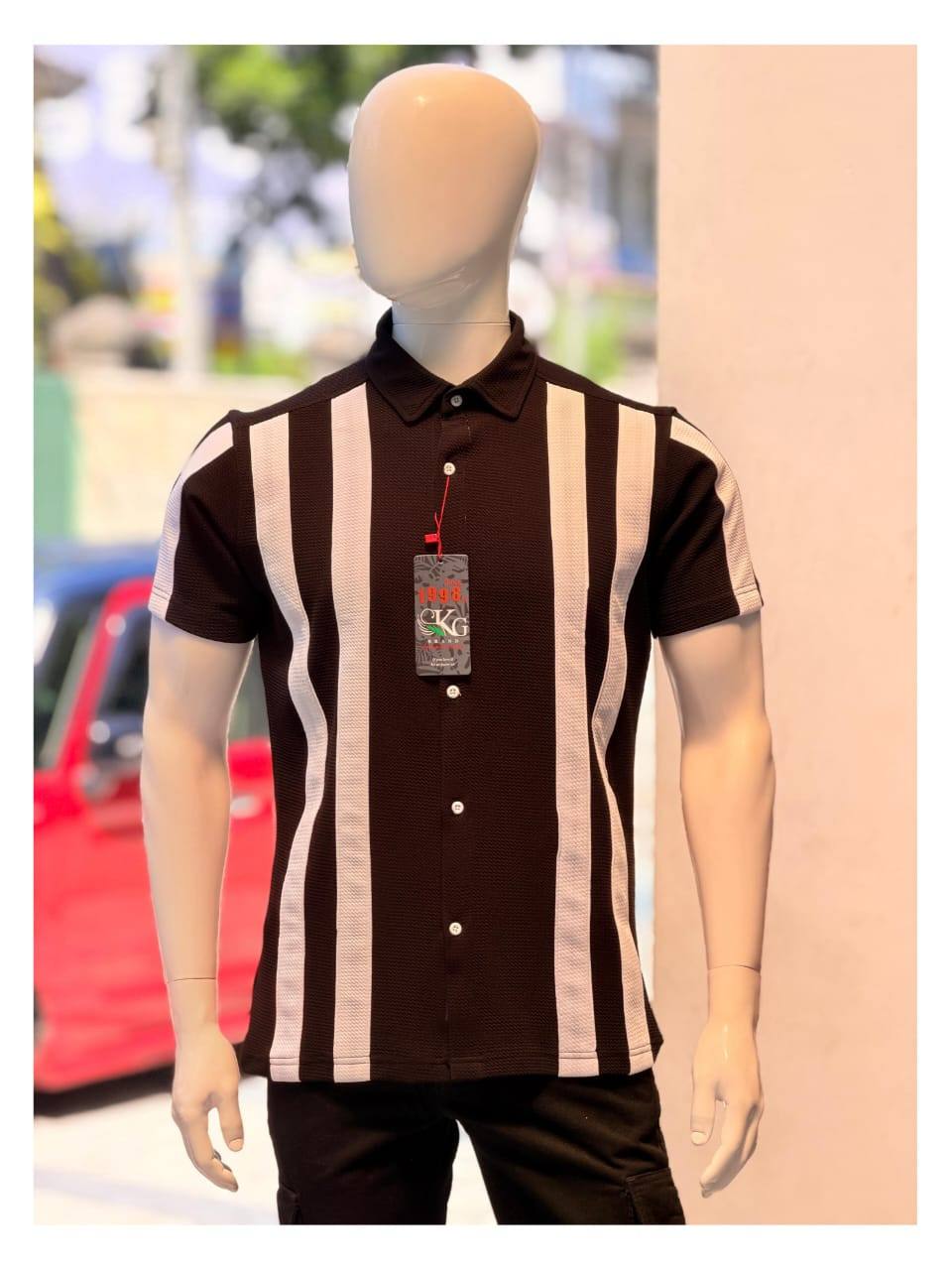 POPCORN TWO-TONE SHIRT