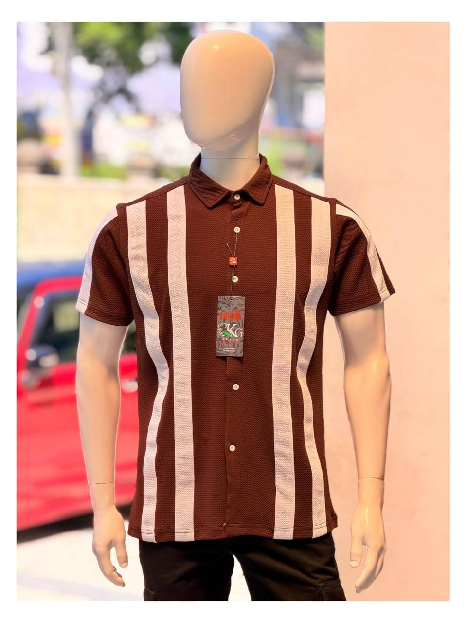 POPCORN TWO-TONE SHIRT