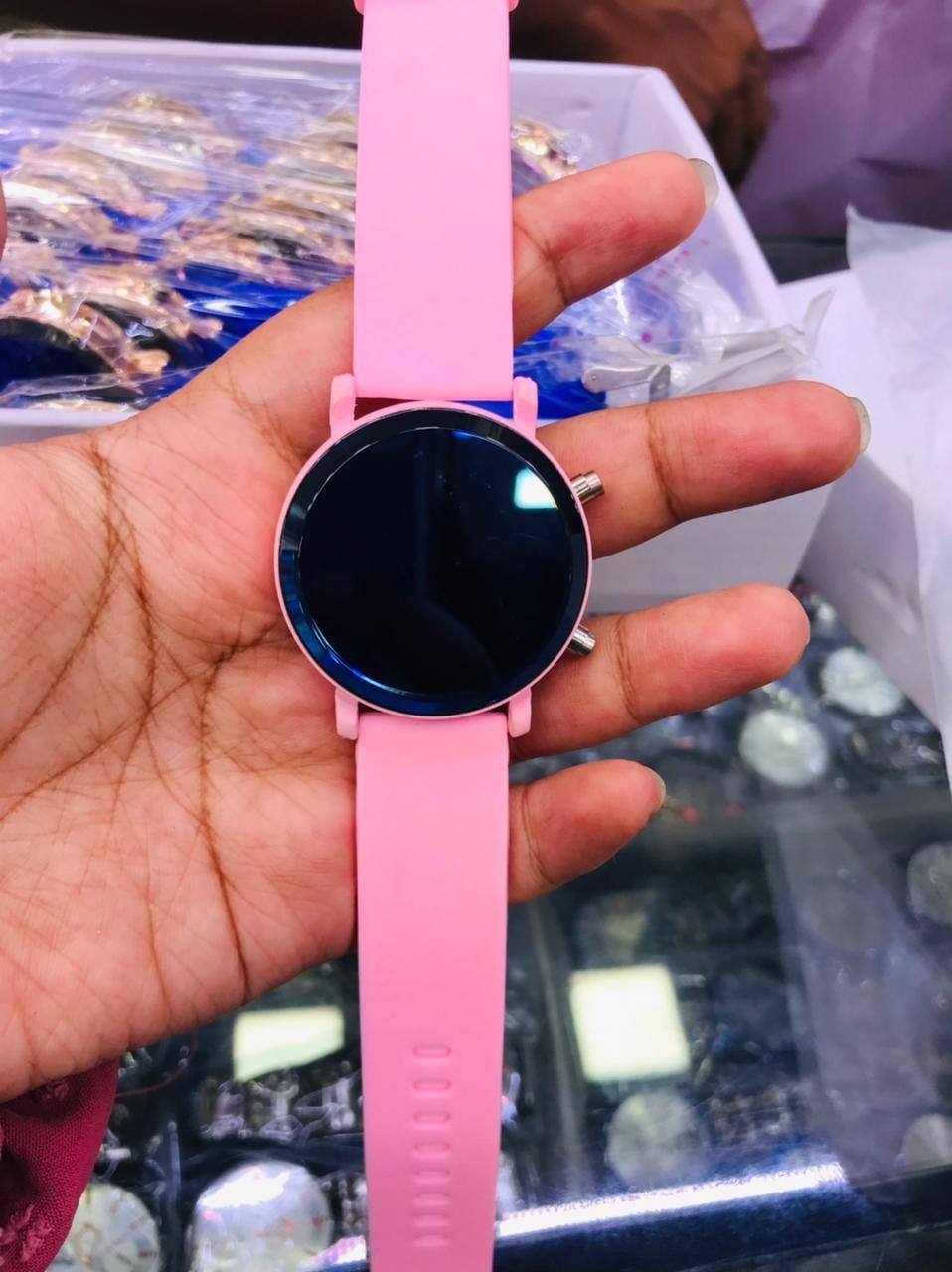 PINK COLOR UNISEX LED WATCH