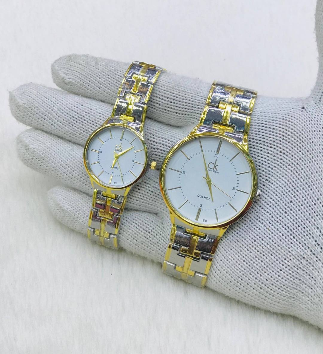 CK GOLD AND SILVER MIX CHAIN WATCH