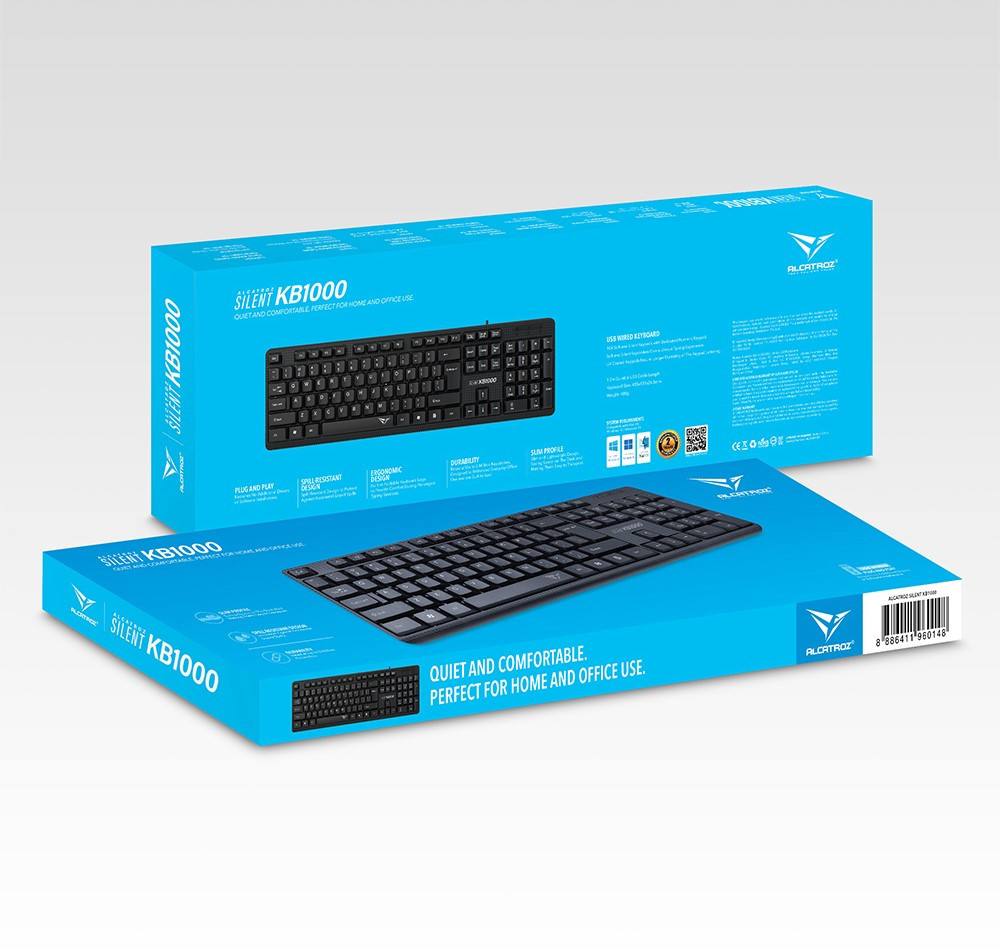 KEYBOARD ALCATROZ SILENT KB 1000