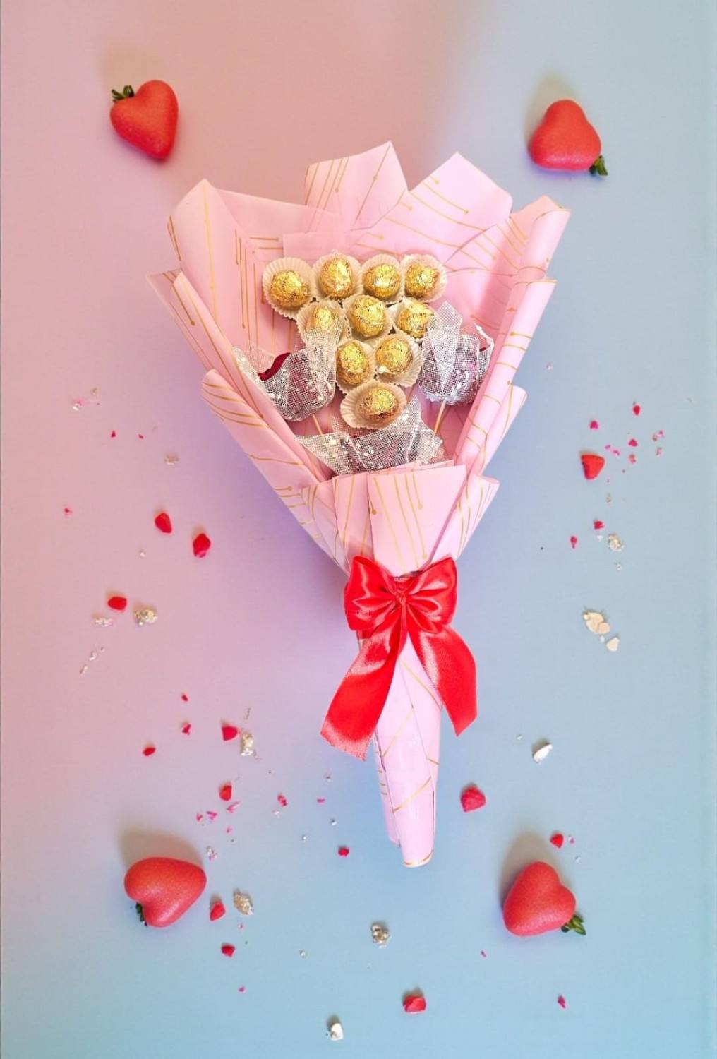 CHOCOLATE & ROSE BOUQUET – PERFECT LOVE GIFT