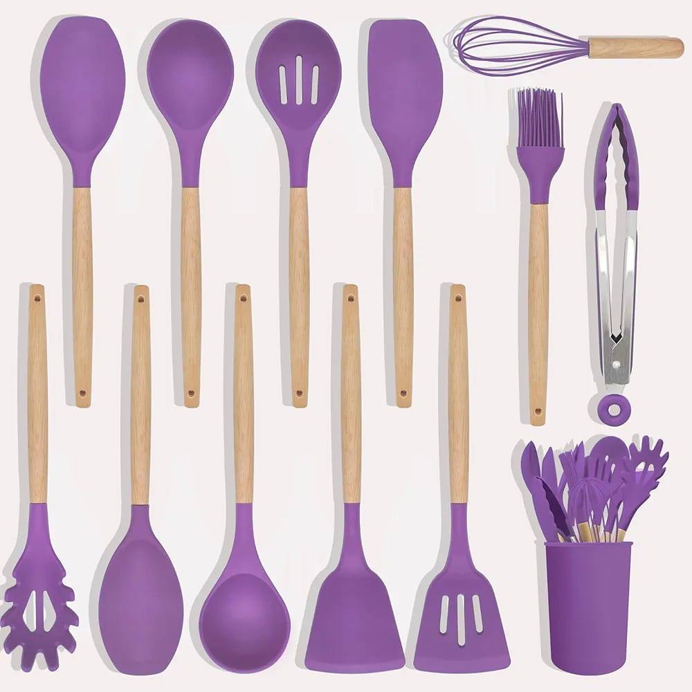 12PCS SILICONE KITCHEN UTENSILS SET