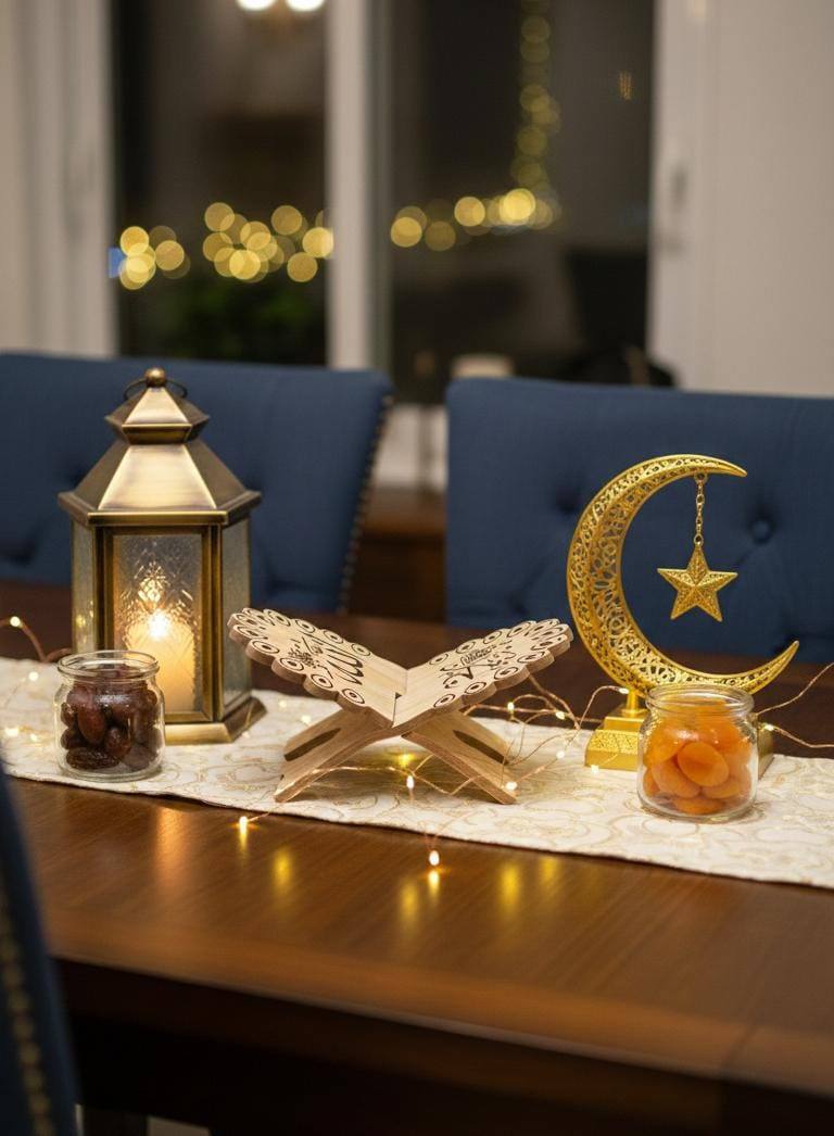 WOODEN QURAN SHELF