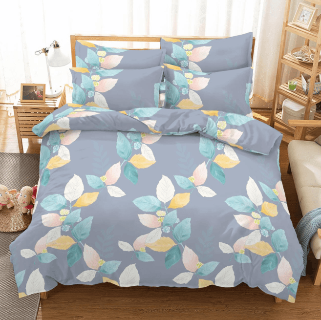 PRINTED BLANKETS - POWDER BLUE