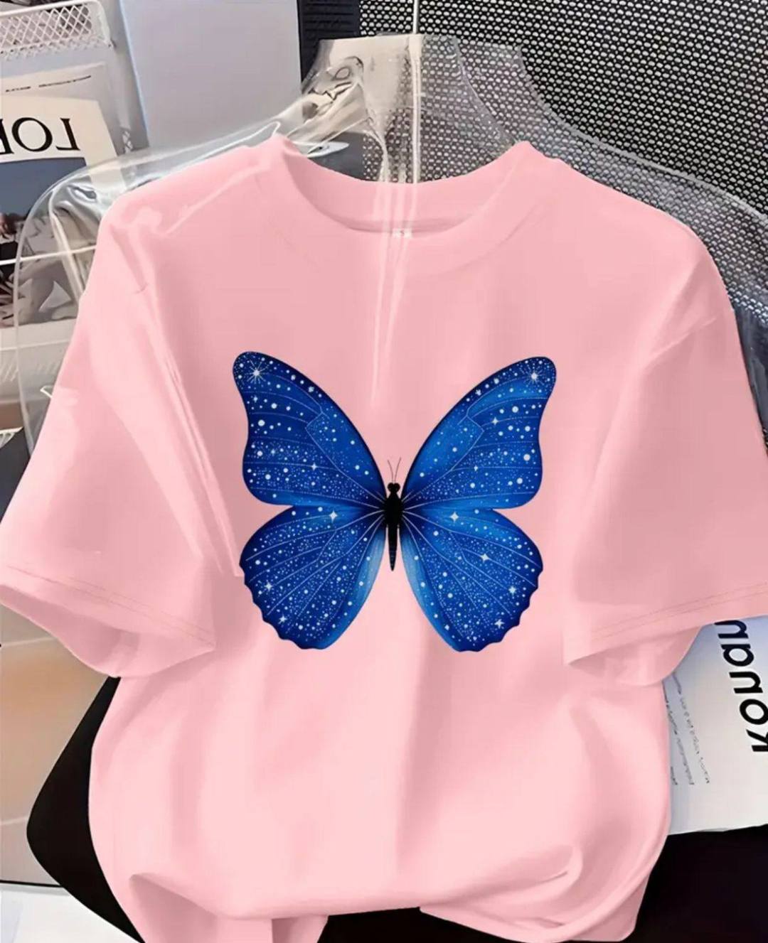 BUTTERFLY PRINT TEE FOR SALE