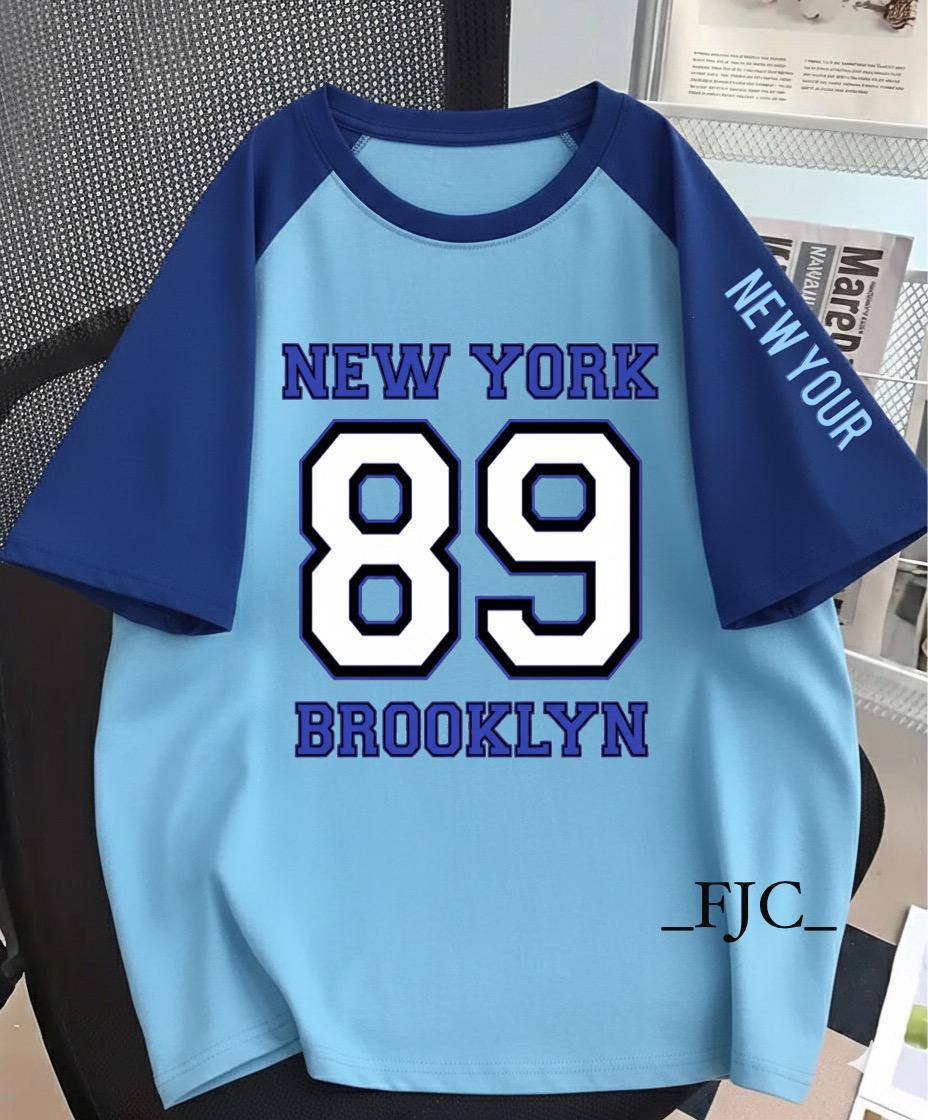 CASUAL TEE WITH 89 NUMBER PRINT